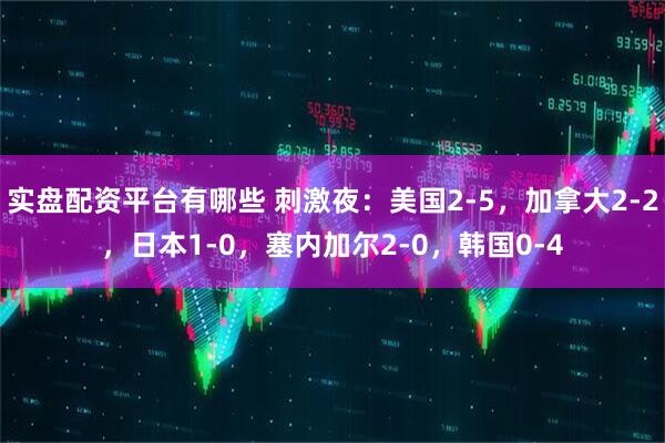 实盘配资平台有哪些 刺激夜：美国2-5，加拿大2-2，日本1-0，塞内加尔2-0，韩国0-4